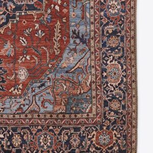 Momeni Afshar Polyester Area Rug, Red, 3' X 5' (AFS37)