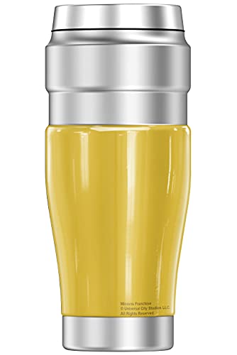 THERMOS Minions Bob Face STAINLESS KING Stainless Steel Travel Tumbler, Vacuum insulated & Double Wall, 16oz