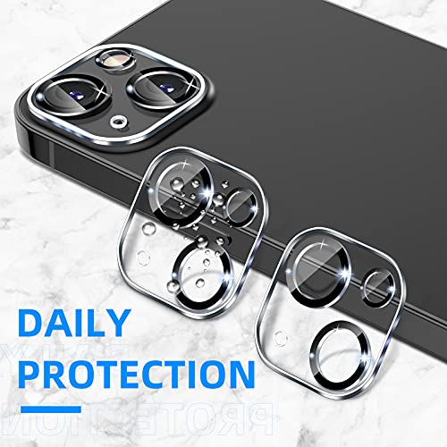 Aenoko [2 Pack] Camera Lens Protector Compatible for iPhone 13 / iPhone 13 Mini 2021, HD Tempered Glass+Black Circle