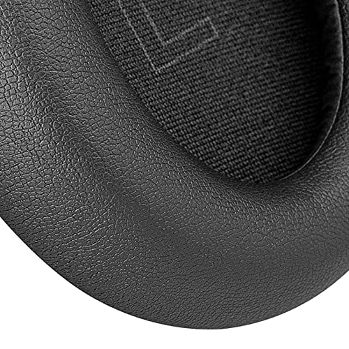 Geekria QuickFit Protein Leather Replacement Ear Pads for Anker Soundcore Life Q30 Soundcore by Anker Life Q35 Headphones Earpads, Headset Ear Cushion Repair Parts (Black)
