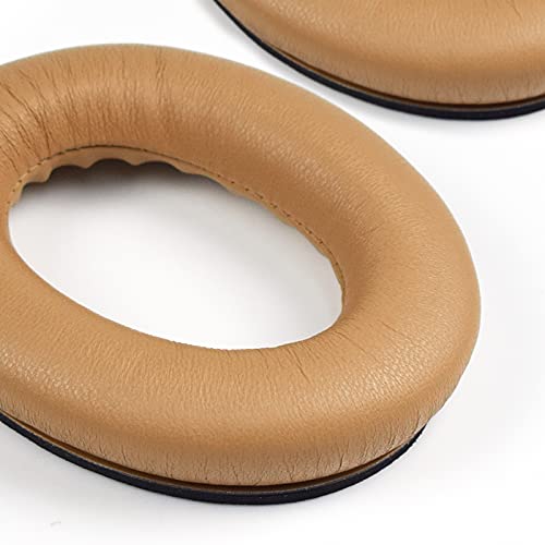 MOLGRIA Lambskin Ear Pads Cushion, Replacement Sheepskin Earpads for Bose Quiet Comfort QC 35 II QC35 QC35ii QC15 QC25 QC2 AE2 SoundLink SoundTrue Headphones(Tan