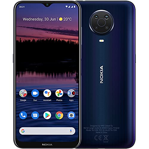 Nokia G20 TA-1365 Dual 128GB 4GB RAM Factory Unlocked (GSM Only | No CDMA - not Compatible with Verizon/Sprint) International Version – Night Dark Blue