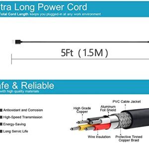 Fast Charger Cord Fit for JBL Charge 4 5 Flip 5 Clip 4 Pulse 4 Portable Wireless Bluetooth Speaker USB C Type C Charging Cable