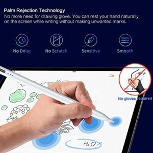 Stylus Pen for iPad 9th 10th Gen, Palm Rejection Apple iPad Pencil 2nd Generation for iPad Pro 11/12.9 3/4/5 Gen, iPad Mini 5/6, iPad 6/7/8, iPad Air 3/4/5, Apple Pen for iPad 2018-2022, White