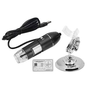 Portable Electron Microscope, 1600X 8 Digital Microscope with 8 Led Lights, Handheld USB High-Definition Electron Microscope Magnifying Microscope