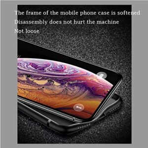 AQGG [2 Pack] Tempered Glass + Cover for Oukitel C21 Pro [6.39"], 9H Hardness Screen Protector and Soft Silicone Case Bumper Shell Black Flexible Phone Protective TPU Cases -Cartoon Devil