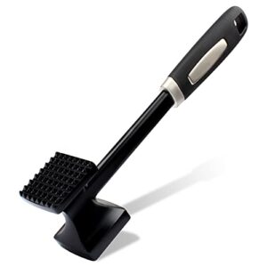 sihuuu meat tenderizer hammer dual sided meat mallet with non-slip grip heavy duty metal meat pounder tool for tenderizing chicken, beef, poultry, steak