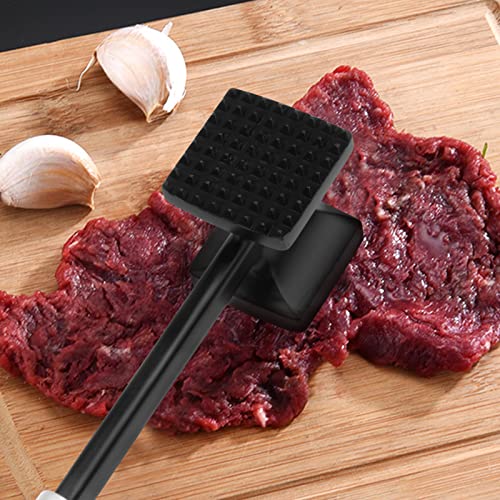 Sihuuu Meat Tenderizer Hammer Dual Sided Meat Mallet with Non-Slip Grip Heavy Duty Metal Meat Pounder Tool for Tenderizing Chicken, Beef, Poultry, Steak