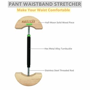 MOSJUIS Pant Stretcher 30" to 59" Stretch Range Heavy Duty Waistband Stretchers for Men Women Jeans Shorts