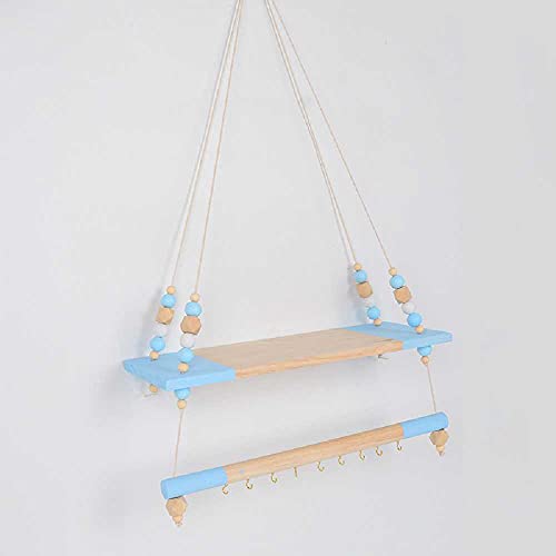 NC Crafts Ins Nordic Nordic Single-Layer Upper Board and Lower Stick Rack for Clothes Hanging Green