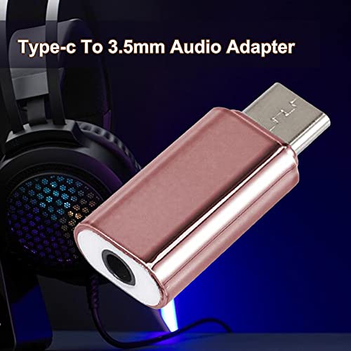 ZTGD Adapter, Portable Plug Play Mini Type C to 3.5mm Headphone Jack Audio Stereo Converter for Huawei Black One Size