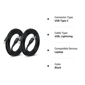 iPhone Charger Cable 10 ft (2Pack), [Apple MFi Certified] Extra Long 10 Foot Lightning Cable, 10 feet iPhone Charger Fast Charging Cord for iPhone 13 12 11 Pro Max XR XS X 8 7 6 Plus SE iPad-Black