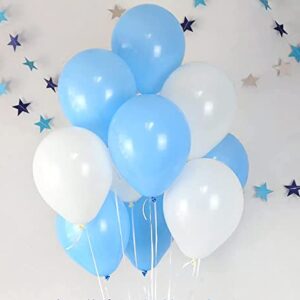 Light Blue Latex Balloon 12 inches 100Pcs, Sky Blue Balloons for Party Birthday Wedding Holiday Decorations Kid's Baby Shower Balloons