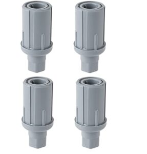 adjustable plastic bullet feet for work table | 1-5/8" o.d tubing | set of 4