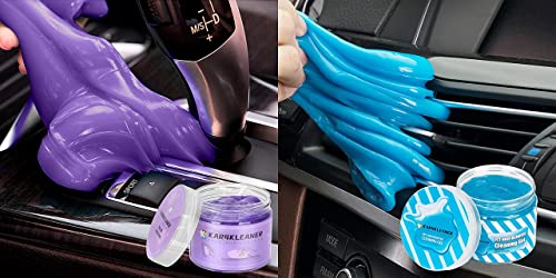 KAR4KLEANER Car Cleaning Gel, Car Accessories Cleaning Kit Car Cleaner Interior Detailing Kit Essentials for Car Dust Detail Removal Keyboard Cleaner for Automative Care, Air Vent, PC, Laptops