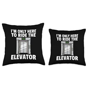 Elevator Buttons Lover Elevator Buttons Mechanic Technician Throw Pillow, 16x16, Multicolor