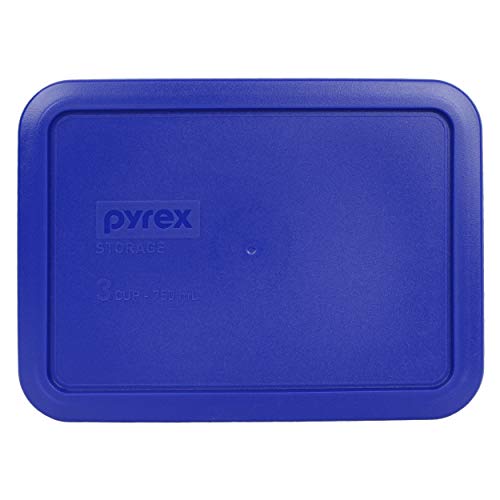 Pyrex (2 7210 Glass Dishes & (2) 7210-PC Cadet Blue Lids