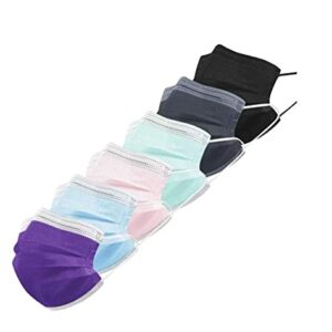 100PCS Black Disposable Face Mask Filter 3-ply Masks Protection Mouth Cover Masks Protection