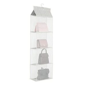 MSR Imports Pull Down Hanging Closet Caddy - Storage Space Organization System Gray