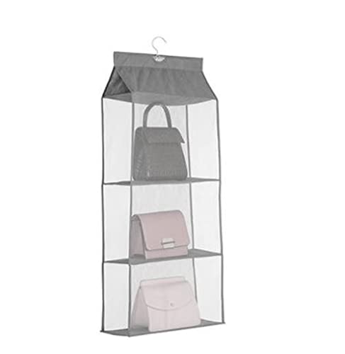 MSR Imports Pull Down Hanging Closet Caddy - Storage Space Organization System Gray