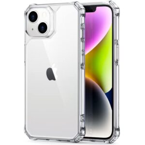 ESR for iPhone 14 Case/iPhone 13 Case Clear, Military-Grade Protection, Shockproof Air-Guard Corners, Yellowing-Resistant Acrylic Back, Phone Case for iPhone 14/iPhone 13, Air Armor Case, Clear