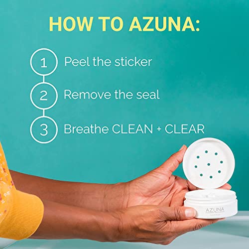 Azuna All-Natural Odor Remover Gel, Large Gym Bag | Air Purifier with Tea Tree Oil | Plant-Based & Long Lasting | For Smoke, Pet Odor & Strong Odors | Athlete, 8 oz.