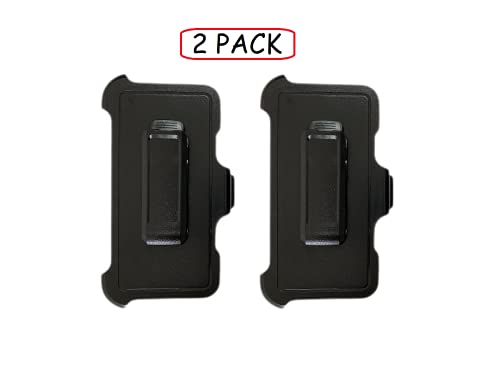 2 Pack Holster Belt Clip Replacement Compatible with OtterBox Defender Series Case for Apple iPhone XR (6.1") ONLY (Belt Clip Only, Not Including The Case)