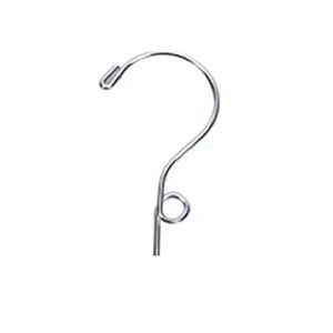 NAHANCO 18" Metal Shirt/Dress Hanger with Loop Hook, High Polished Chrome - 100/CTN.