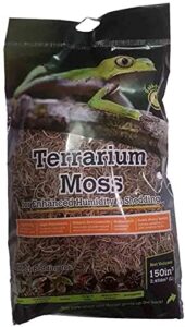 dbdpet galapagos natural spanish moss substrate brown mini 2.6qt - includes attached pro-tip guide