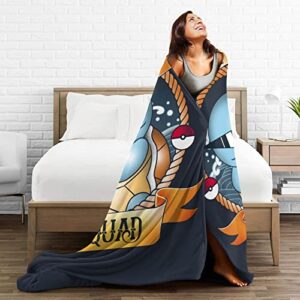 4414 Interesting Flannel Fleece Blanket for Beding Cozy Plush Throw Lightweight Decorative Air Conditioner Towel Couch Sofa Chair Office Travelling Camping Gift 50ft X40ft , Black