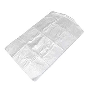 garment bags：cabilock 50 pcs 60 x 100cm clear garment bag clothing cover hanging clothes suit dress jacket cover dry cleaning bags for clothes, home storage, travel
