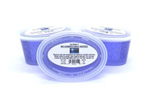3 pack of mid summer's night inspired aroma long lasting gel melts™ gel wax for warmers and burners peel, melt, enjoy
