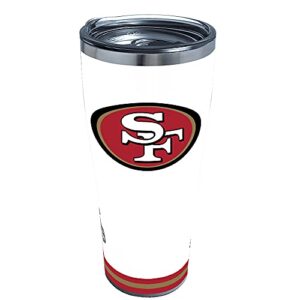 tervis triple walled nfl san francisco 49ers arctic insulated tumbler cup keeps drinks cold & hot, 30oz, stainless steel