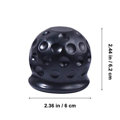 WINOMO 4pcs Trailer Ball Cover, Rubber Trailer Hitch Ball Cover, Towball Protect Cap Replacement Accessories for Daily Use Shop Store