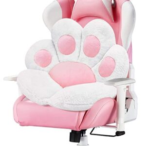 moonbeeki cat paw cushion chair comfy kawaii chair plush seat cushions shape lazy pillow for gamer chair 28"x 24" cozy floor cute seat kawaii for girl worker gift, dining room bedroom decorate white
