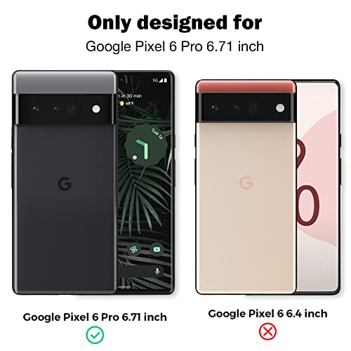 LK [2+2] Designed for Google Pixel 6 Pro Flexible TPU Film Screen Protector [Not Glass ]+ 2 Pack Tempered Glass Camera Lens Protector,Fingerprint Support, Anti Scratch, HD-Ultra thin, Bubble-Free