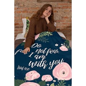 Anomadassi Hope Faith Prayer Bible–Isaiah 41:10 Blanket,Flannel Throw Blanket Ultra Soft Micro Lightweight Flannel Blanket Bed Couch Living Room 50"x40" Small for Kid