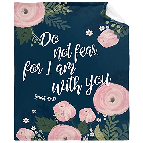 Anomadassi Hope Faith Prayer Bible–Isaiah 41:10 Blanket,Flannel Throw Blanket Ultra Soft Micro Lightweight Flannel Blanket Bed Couch Living Room 50"x40" Small for Kid