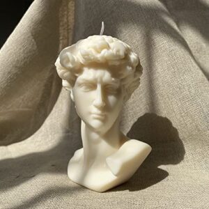 Large Bust David Statue Soy Wax Scented Candle Hand Poured Aroma Candle Home Candle