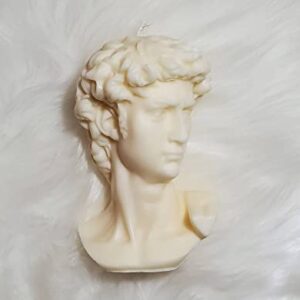 Large Bust David Statue Soy Wax Scented Candle Hand Poured Aroma Candle Home Candle