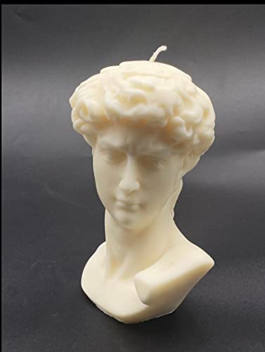 Large Bust David Statue Soy Wax Scented Candle Hand Poured Aroma Candle Home Candle