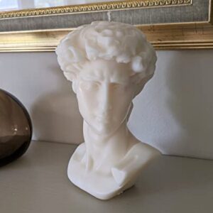 Large Bust David Statue Soy Wax Scented Candle Hand Poured Aroma Candle Home Candle