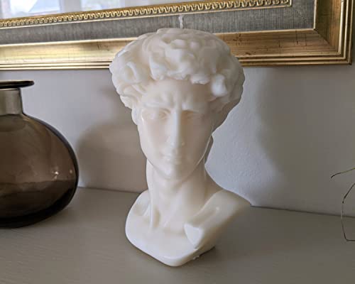 Large Bust David Statue Soy Wax Scented Candle Hand Poured Aroma Candle Home Candle