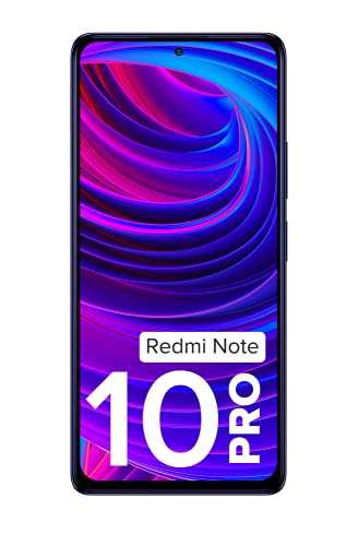 redmi Xiaomi Note 10 Pro 4G Volte 128GB + 6GB Factory Unlocked 6.67" 64MP Quad Camera Night Mode (not Verizon Sprint Boost Cricket) (w/Fast Car Charger Bundle) (Dark Nebula)