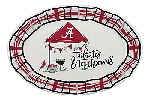 Magnolia Lane University of Alabama Crimson Tide Football Tailgates & Touchdowns BBQ Oval 18x12 Platter