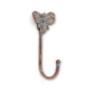 Abbott Collection 27-SMITH-623 Queen Bee Hook, Verdigris