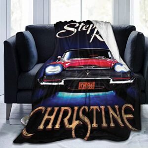 stephen king christines custom cars super soft lightweight cozy microplush throw blanket for sofa chair couch and bed room decor
