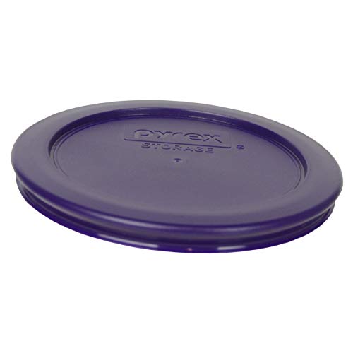 Pyrex (4) 7200 Glass Dishes & (4) Pyrex 7200-PC Plum Purple Lids