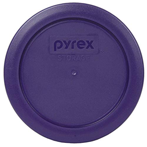 Pyrex (4) 7200 Glass Dishes & (4) Pyrex 7200-PC Plum Purple Lids