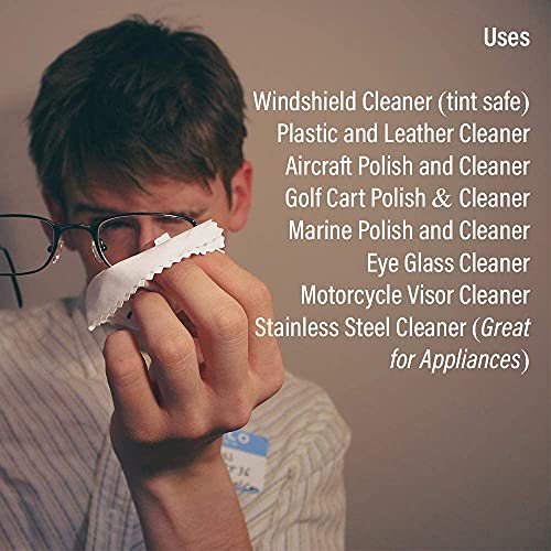 All Kleer 8 oz-Premium Plastic Polish & Cleaner Cleans & Polishes:Plastic/Glass Windshield, Motorcycle Visor/Windshield,Golf Cart Body/Windshield,Marine/Boat (8 oz 1 Pack)